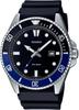 Standard Analog Sports 20 ATM Water Resistant Watch Black X Blue Bezel Urethane Band Original Box Included Overseas Model [Casio] MDV-107-1A2V