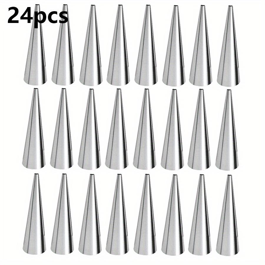 Stainless Steel Croissant Molds Non-Stick Cone Tube Baking Molds for Croissants Cream Danish Pastries Kitchen Baking Tools JXB