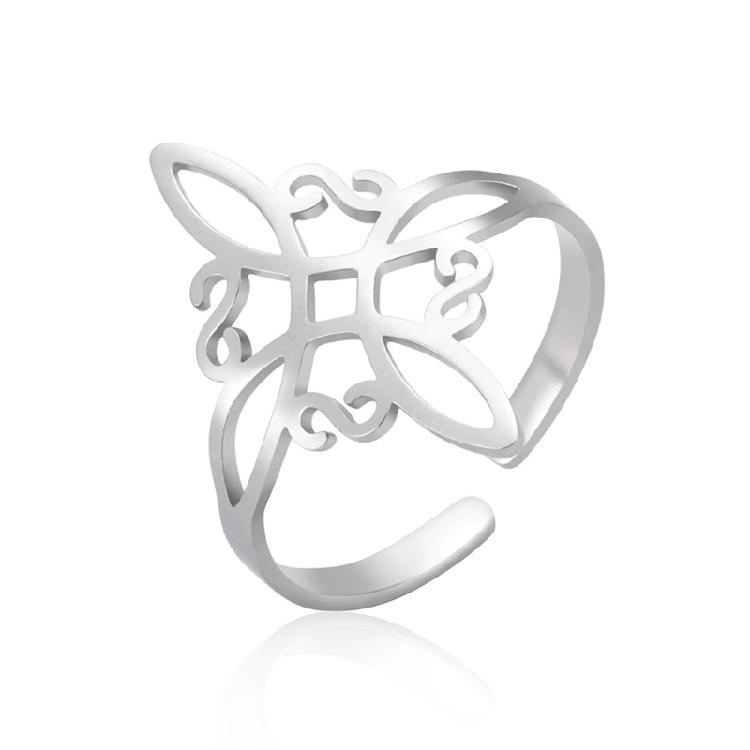 

Openworked Celtic Knot Adjustable Open Finger Rings Amulet Jewelry for Women