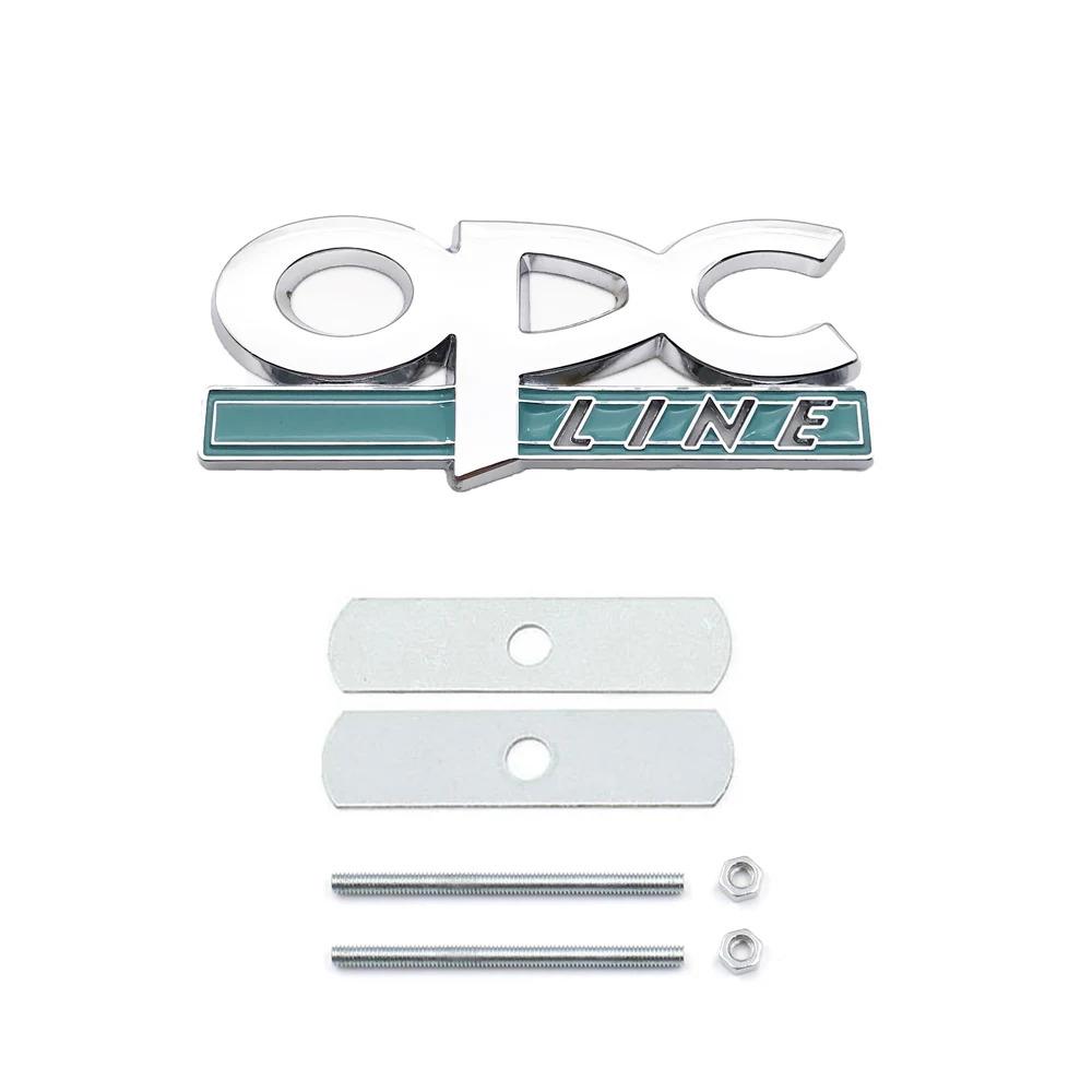 Emblém OPC Line Odznak na přední mřížku Zadní samolepky Logo Pro Opel Astra G H J K F Corsa D Zafira B Insignia Mokka Regal Příslušenství