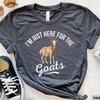 Funny Goat T-Shirt, Farm Animal Lover Tee, Unisex Cotton Shirt