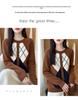 Women's Diamond Patchwork Pure Wool Knit Cardigan Sweater, Round Neck, Long Sleeve - 2026 Autumn/Winter.