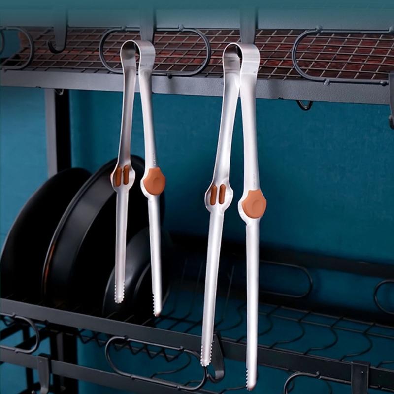 Multipurpose Food Tongs Convenient Kitchen Tongs Reliable BBQ Tongs Bread Serving Tongs Efficient Kitchen Utensil