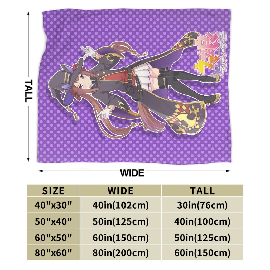 Sweep Tosho UmaMusume Pretty Derby Warm Soft Blanket Girls Boys Plush Bedding Throws Novelty Couch Bed Bedspread Sofa Bed Cover