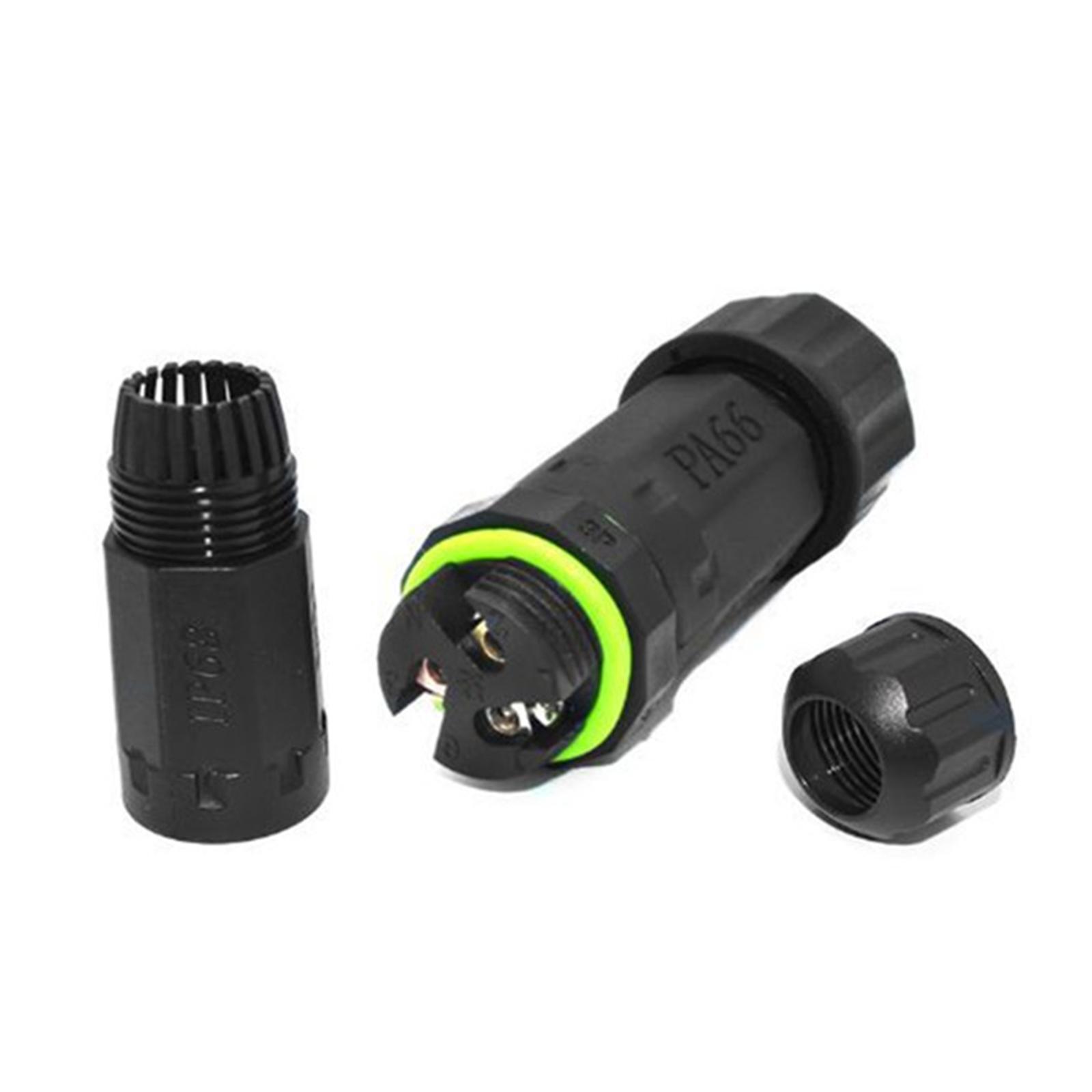 

M16 Кабельні з’єднувачі IP68 2Pin 3Pin 4Pin 5Pin 400V 17.5A Водонепроникні з’єднувачі Ущільнювальні адаптери розподільної коробки 3P