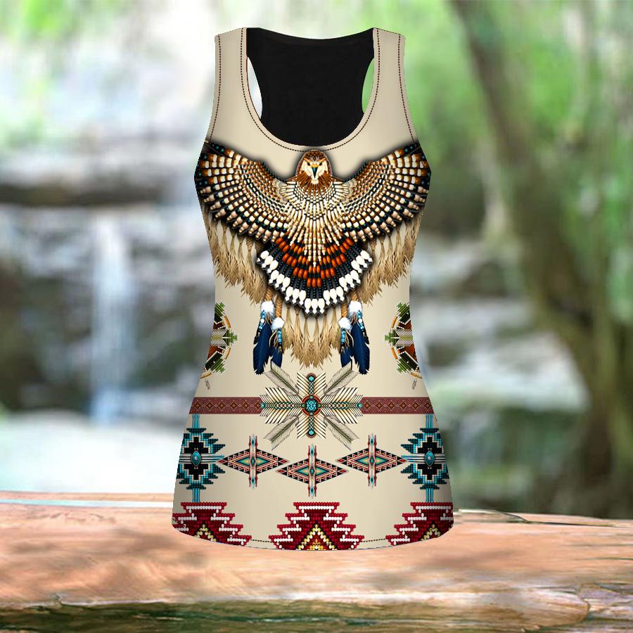 3D Green Eagle Print Damen Workout Yoga Gym Bedruckte Sommersporthemden Plus Size Westen