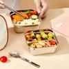 304 Stainless Steel Square Lunch Box With Lid Portable Fruit Salad Food Container Stackable Leak Proof Bento Box