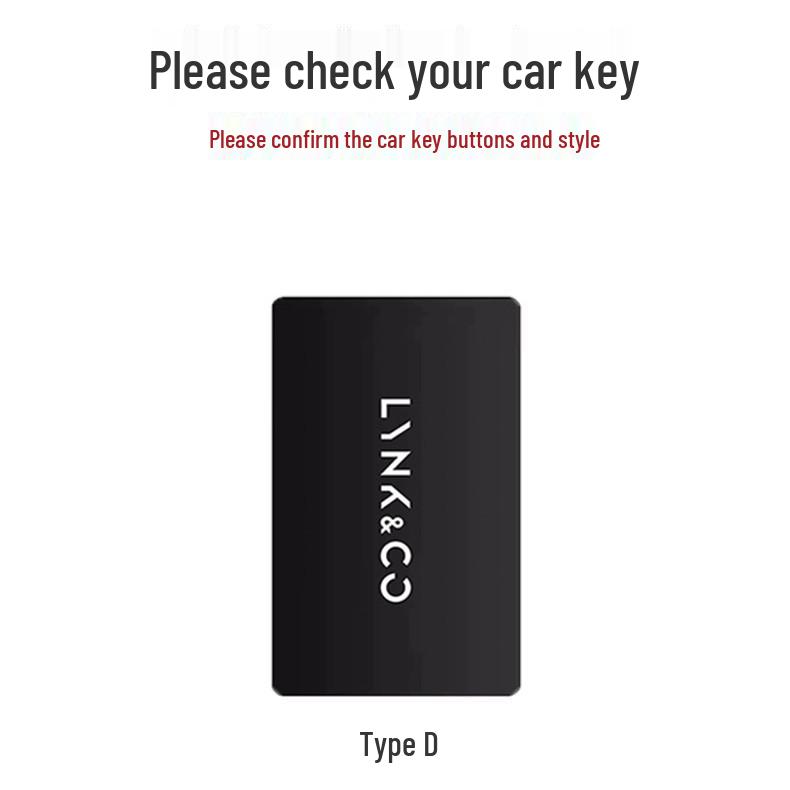 Key Case for 2024 Lynk & Co Models 09, 07, 08: Unisex NFC Card Holder with Car Logo and Gunmetal Buckle