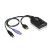 Câbles ATEN KA7168-AX HDMI USB Virtual MediaKVM - Noir - Connecteur RJ-45, USB A, HDMI