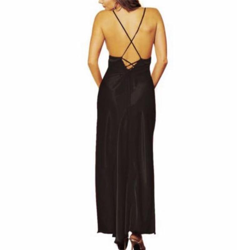 Women Sexy Nightwear Lace Nightgown Silk Sleepwear  Lingerie Satin Sleepdress
