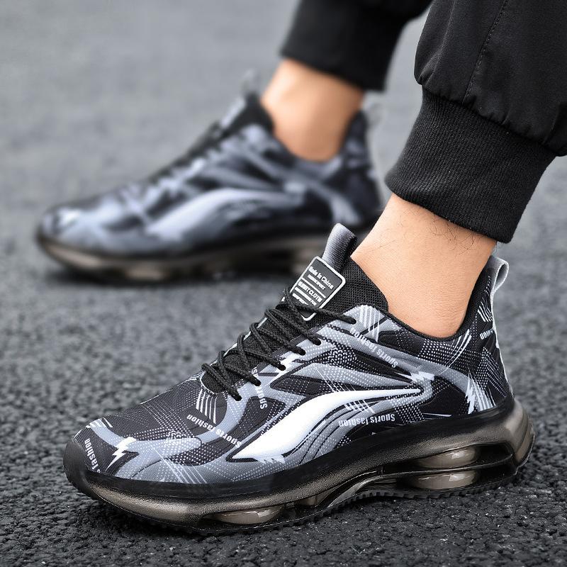 Autumn and Winter 22 New Casual Running Air Cushion Shock Absorption Large Size Sports Dad Trendy Shoes