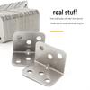 Left Steel 90° L-Shaped 6-Hole Angle Bracket for Cabinet Support