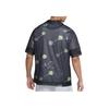 Nike Cartoon Pattern Quick-Dry Breathable Loose Basketball Short Sleeve Shirt Men Tops Black DM8783-010