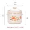 Zhao Ran Keramik 1400ml Wasser-Schmortopf mit doppeltem Deckel