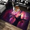 1pc Anime Cherry Blossom Tree Chair Mat - Fantasy Office Rug with Moon and Stars, Suitable for Home Decor, Game Room, Seasonal Gift.A097