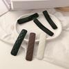 2PCS Leather BB Hair Clips Tweed Pattern, Elegant Versatile Hair Clips for Women Bangs Styling