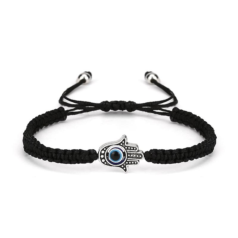 New Evil Eyes Bracelet For Men Women Handmade Braided Fatima Hand Braclet Meditation Healing Braslet Pulseria Homme