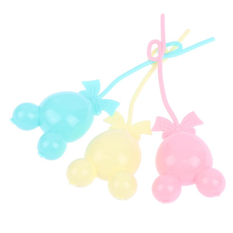 3 szt. Kolorowe miniaturowe balony do domku dla lalek w skali 1/12, kolorowa dekoracja domku dla lalek