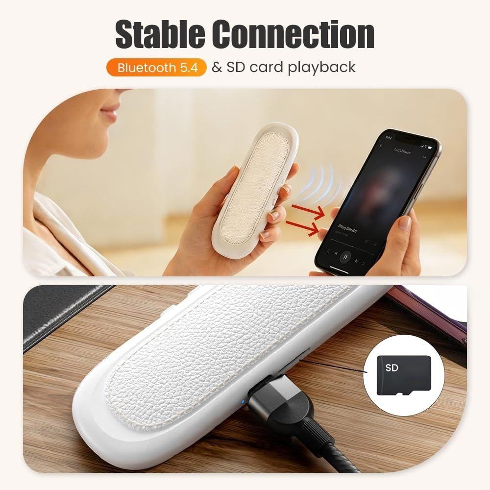 Timed Shutdown Bone Conduction Speaker Bluetooth 5.4 Sleep Pillow Speaker  for Nap Meditation