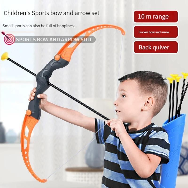 New 92cm Bow And Arrow Toy Set For Children Archery Practice Recurve Outdoor Sorts Shooting Toy with Target Boys Kids Gifts