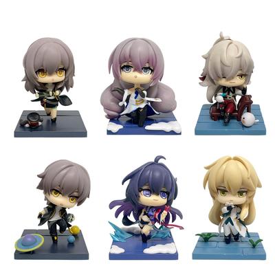 6pcs/set Honkai Star Rail Trailblazer Bronya Zaychik Seele Jing Yuan Luo Cha Action Figure Anime Model Toy Birthday Gift