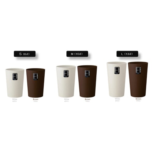 Asvel Trash Can S "Leclerc Collection" 6L White