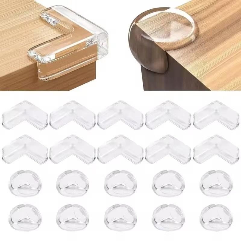 4-20PCS Children Safety Silicone Transparent Protective Cover Children's Anticollision Table Corner Edge Protective Cover Guards