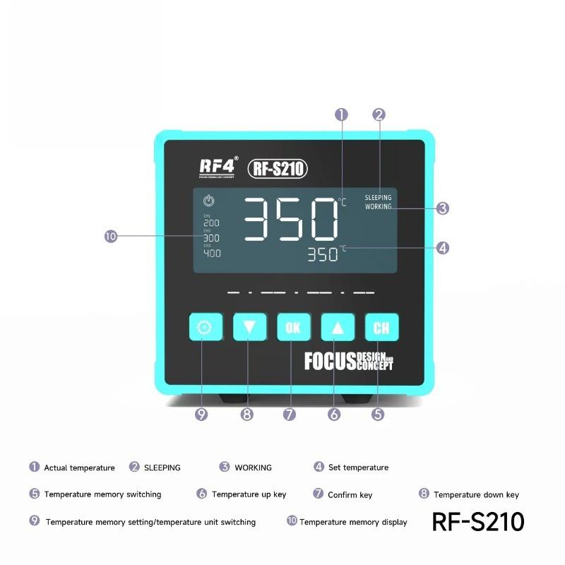 RF-S210 Smart Soldering Iron BGA PCB SMD Handle Soldering Station Phone Motherboard Repair Electronic Welding Tools