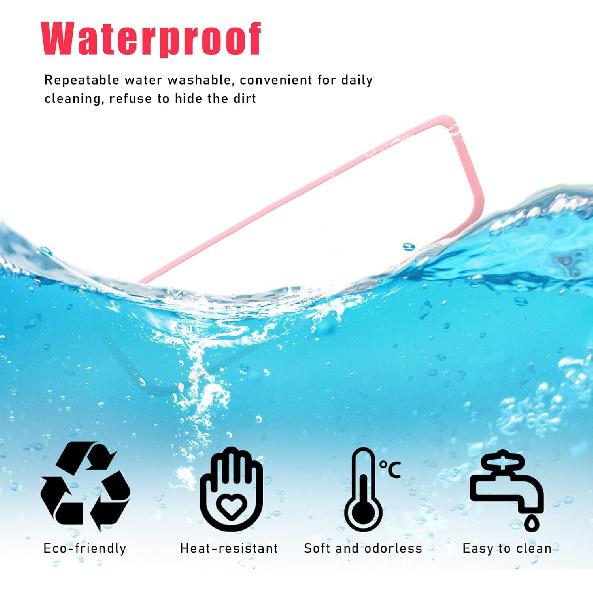 Car Rear View Mirror Protector Frame, Silicone Auto Rearview Mirror Protection Cover Compatible with Model 3/ Y, Interior Rear View Decoration Trim