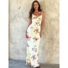 Sexy Y2K Clothes Floral Print Sleeveless Backless Bodycon Maxi Dresses For Women 2026 Club Birthday Party Elegant Outfit