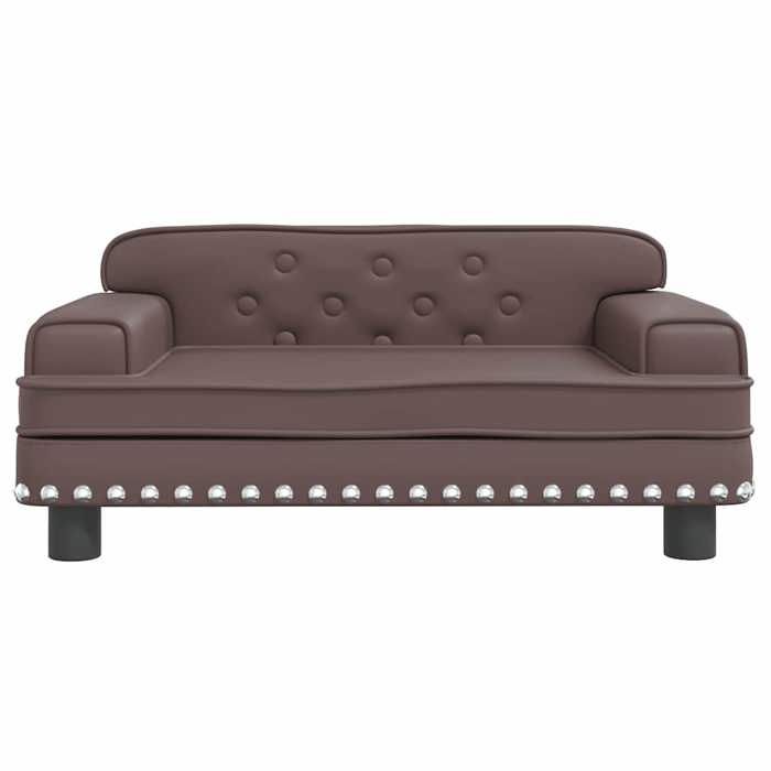 VidaXL Dog Bed Brown 70x45x30 Cm Faux Leather 171891