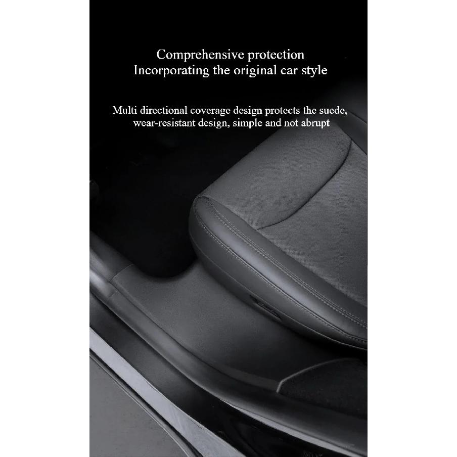 For Tesla Model Y Juniper 2025 Door Sill Strip Guard Car Decor Accessories Front Rear Door Threshold Anti-kick Pad Protector
