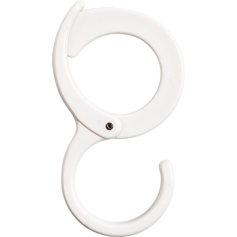 20Pcs Plastic Buckle Hook Clothes Hanging Pole Snap Hook Hanger for Kitchen Bathroom Garage Bottle Bag Holder 890₽