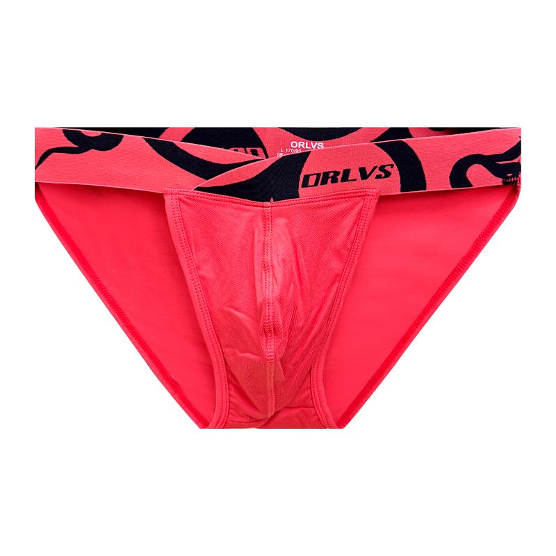 1Pc Sexy men's triangle underwear Modal breathable fitness low waist sports breathable high slit underwear men