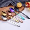 1 Pcs Kitchen Tools Stainless Steel Fruit Fork Dessert Forks For Cake Snack Salad Fork Spoon 2 In 1 Colorful Bento Accessories