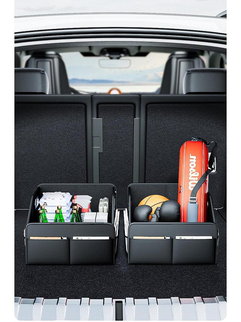 Portable Foldable Car Trunk Organizer - Large Capacity Storage Box