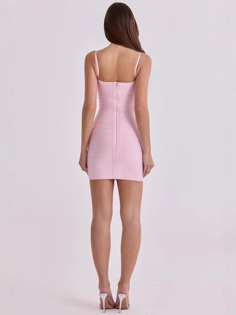 European & American Women's Sexy Spaghetti Strap Bandage Gown - Slimming Party/Vacation Dress