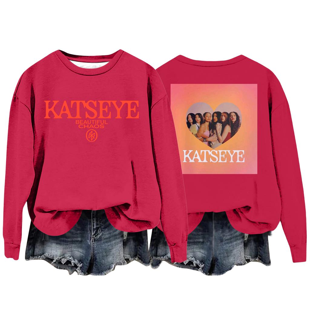 Women's Fashion Casual Long Sleeve Loose Printed Sweatshirt