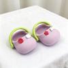 1 Pair Round Toe Silicone Mini Slippers Simulation Cotton Doll Slippers  Kids Gift
