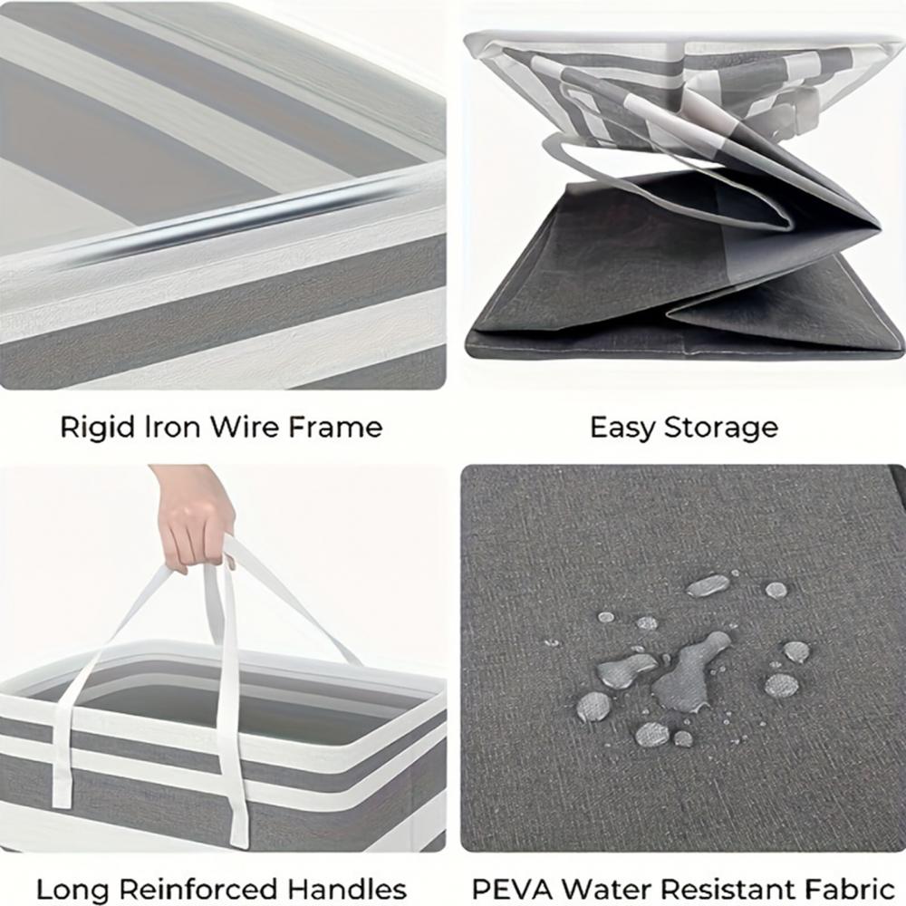 75/100L Large Laundry Bags Baskets with Handles Durable Dirty Clothes Hamper Storage Basket for Home Dorm Hotels Laundry 40*30*60cm