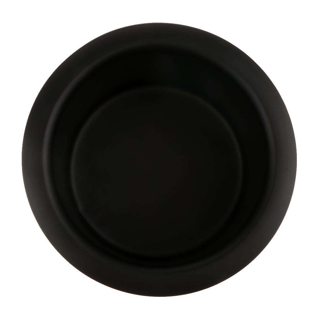 Aluminum Cup Drink Holder for Marine, Boat, RV, Camper, Trailer, Motorhome - Inner Diameter: 80mm/ 3.31inch, Black
