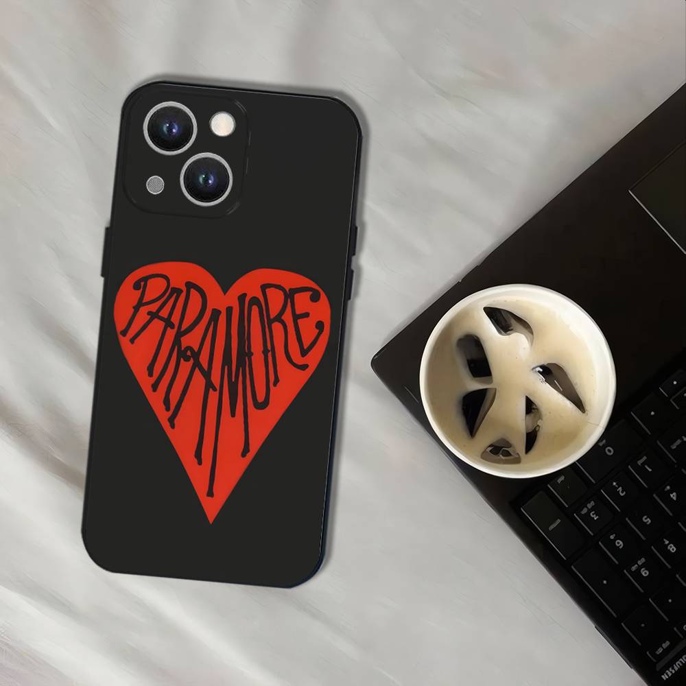 P-ParamoreS Band Black Soft Cover Phone Case For iPhone 17,16,15,14,13,12,11,Pro,XS,Max,XR,Plus,E,SE4,Mini