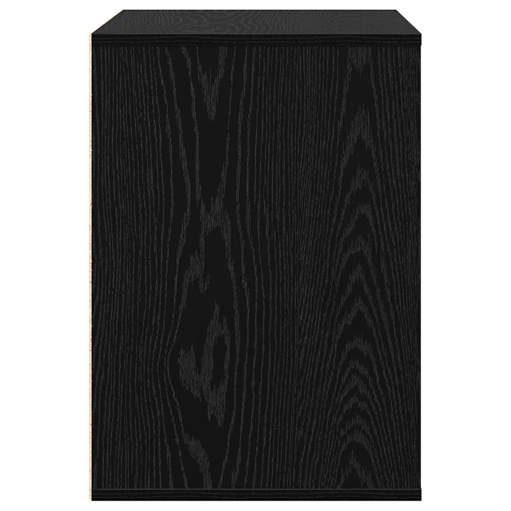 Drawer Chest Black 61 x 41 x 58 cm Engineered Wood