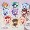 9Pcs/Set Acrylic Stand Model Wendi Tartaglia Hu Tao Yae Miko Raiden Shogun Figure Decoration Action Plate Toys