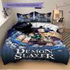3pc Demon Slayer Bedding Set Guest Room Bedroom Decor Christmas Halloween Decor Gifts- All Seasons (No Insert)a1013067