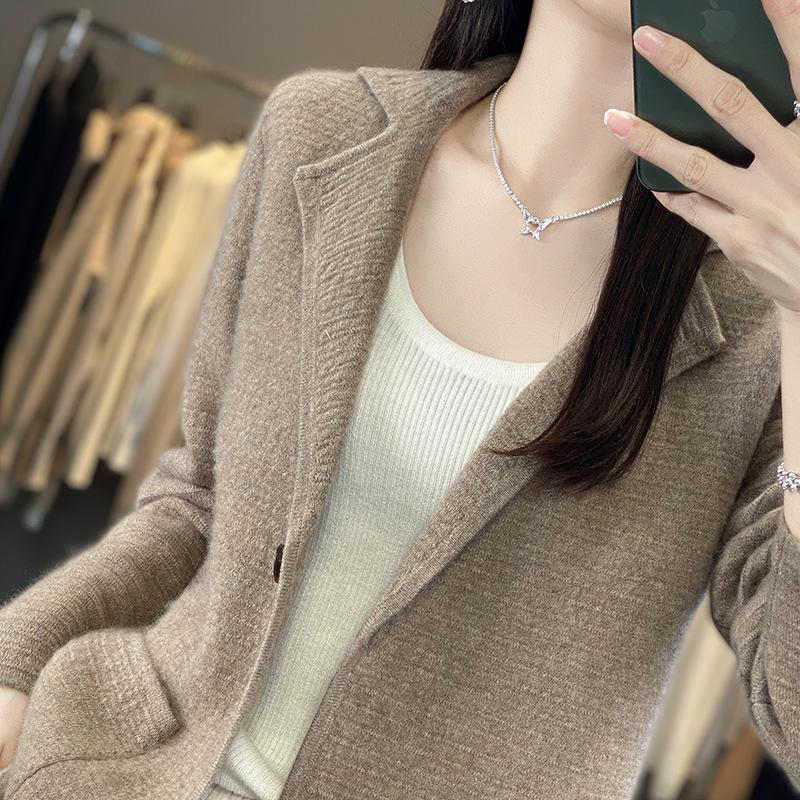 High Quality Autumn Winter Fashion Cardigan Women Sweater Casual Elegant Long Sleeve Knitting Blouses Ladies Clothing Tops