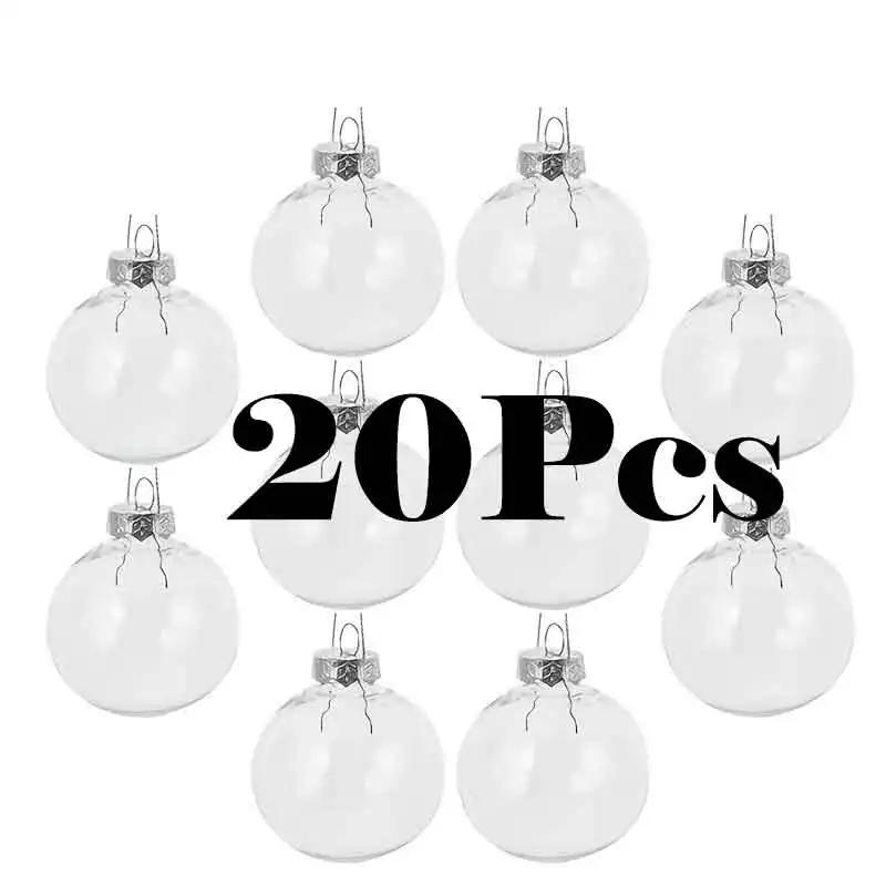 A Top Quality DIY Christmas Ornaments Set - Plastic Light Bulb & Candy Bottle Shapes Hanging Decorations for Tree Party