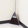 Azuma Industries Chilitore Gray, a freestanding broom and dustpan set for comfortable sweeping. Perfect for entryways and verandas. Black fern, Allen.