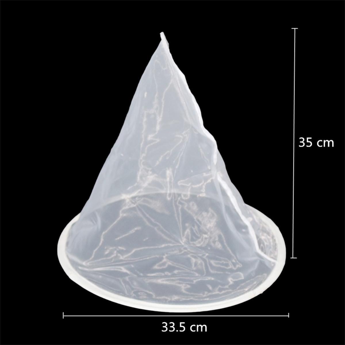 Funnel-Shaped Honey Filter 150 Mesh Conical Nylon Fiber Filter Net Layer Purifier Beekeeping Equipment Honey Collect White 1Pc