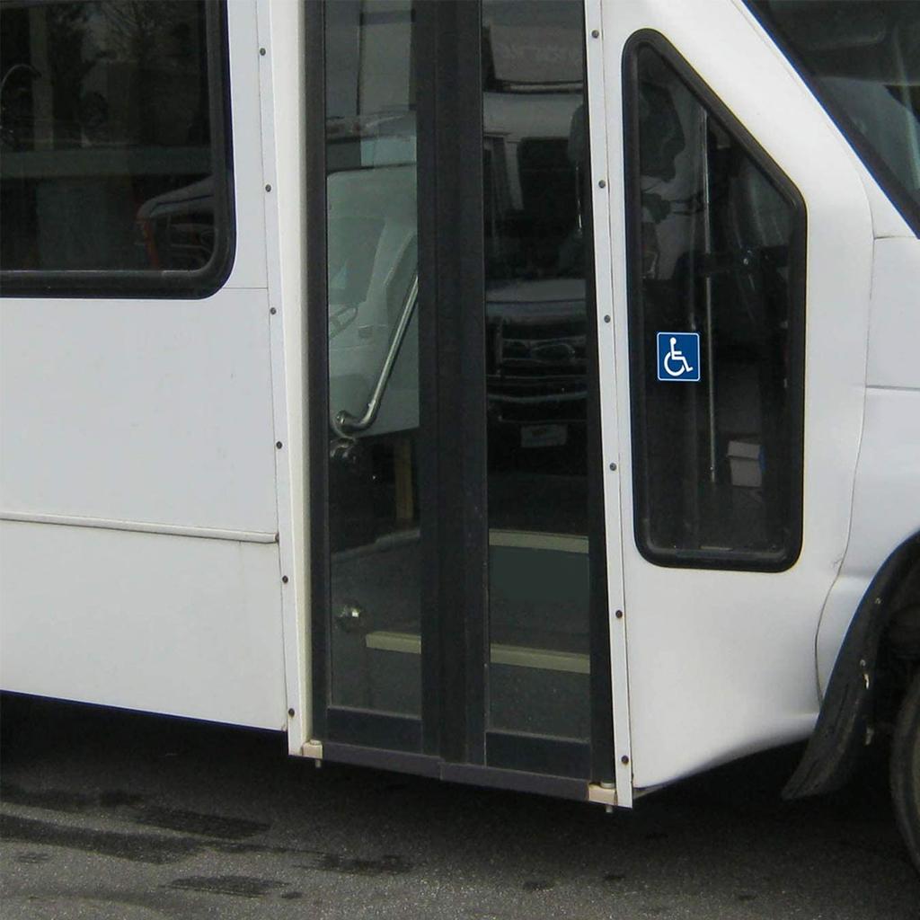 10 Stück Handicap / Behinderte Rollstuhlzugänglich Schild Aufkleber 3''/4'' Langlebig Selbstklebend Kratzfest Wasserdicht